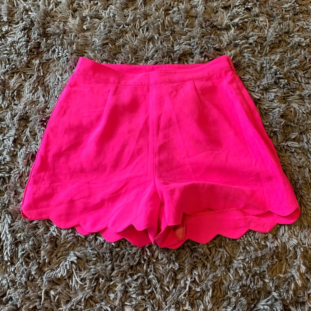 Double Zero Pink Scalped Shorts